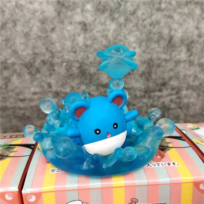 Pokemon Blind Box Toys Crystal Base Scene Anime Figure Pikachu Doll Gifts Toys Collect Ornaments Kids Gifts