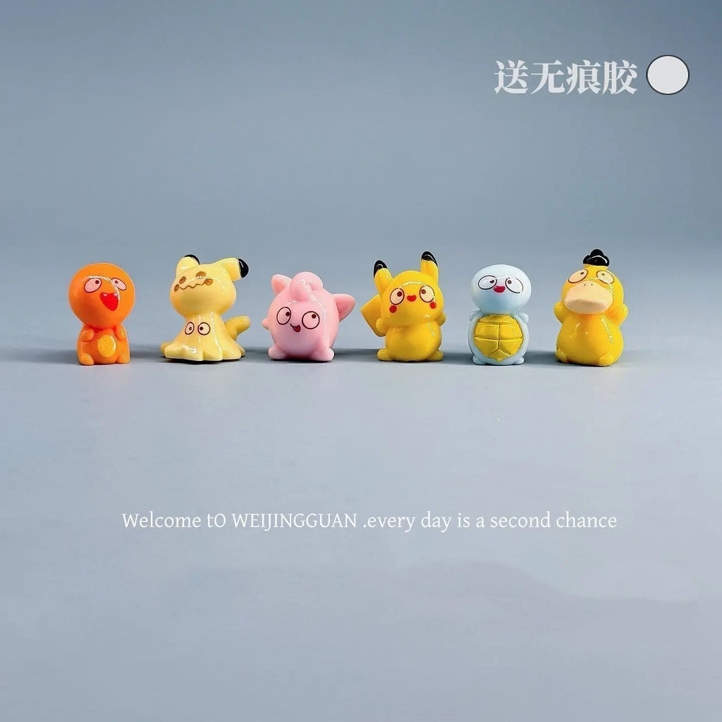 Cartoon Pokémon Tsundere Small Figurine Car Dashboard Screen Computer Desk Desktop Stress Relief