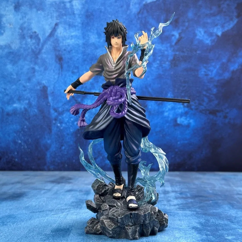 25cm Naruto Anime Figure Uzumaki Naruto Uchiha Sasuke Action Model Pvc Statue Desktop Ornament Collection Toy Gift Fast Delivery
