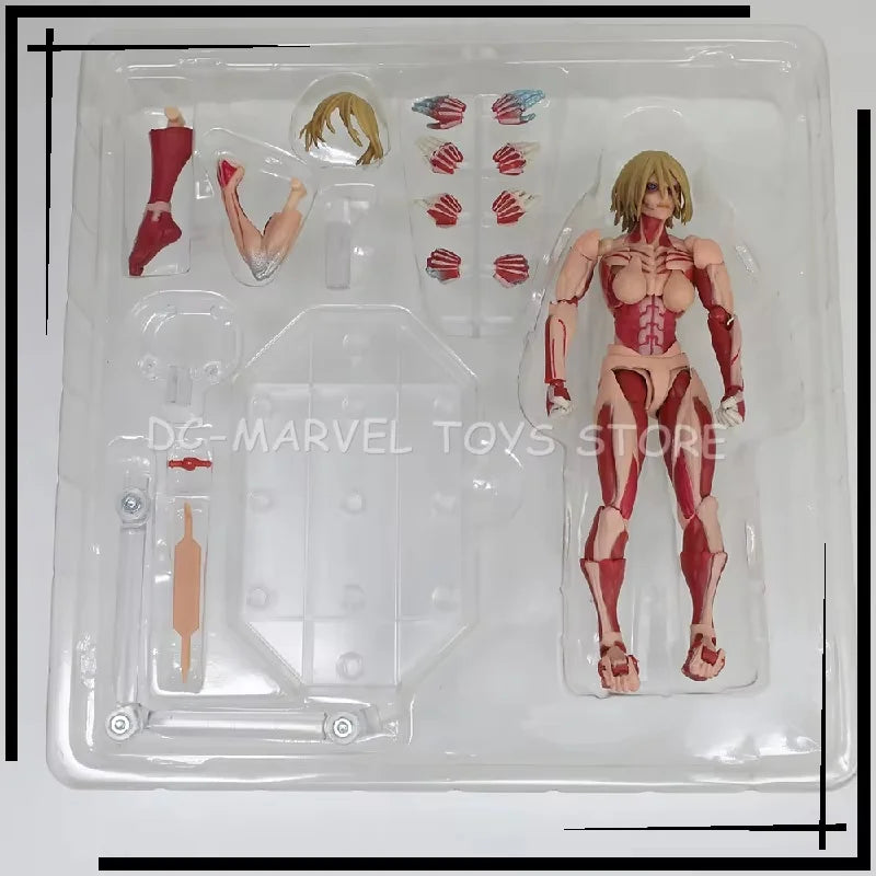 In Stock Ko Attack On Titan Reiner Braun Amazing Yamaguchi Revoltech Armored Titan Reiner Braun Action Figures Model Toys