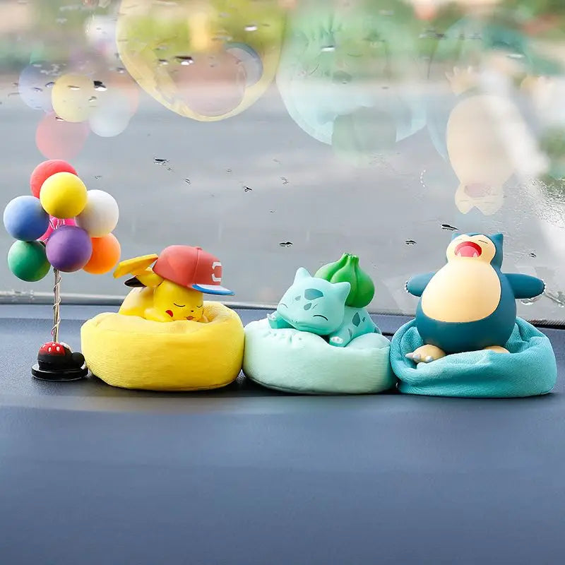 Pokémon Sleeping Pose Series Trendy Blind Box Pokémon Car Plush Figure Desk Figurine Toy