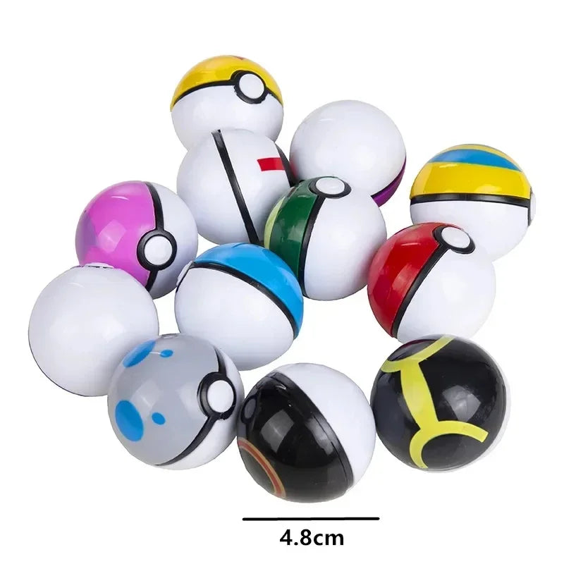 Pokemon Figure 12pcs/Set Poké Ball Pokeball Action Figure Cartoon Anime Kawaii Doll Poke Ball Collection Birthday Best Gifts