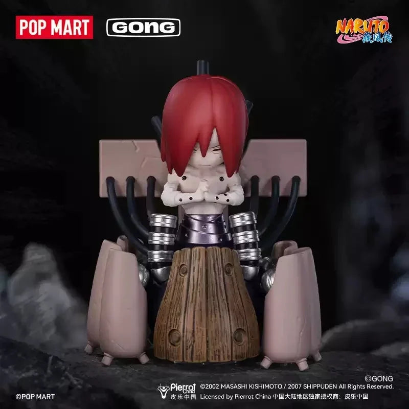 POP MART GONG Naruto Shippuden Akatsuki Arc Series Trendy Blind Box Toys Mystery Box Guess Bag Action Figure Doll Desktop Decor