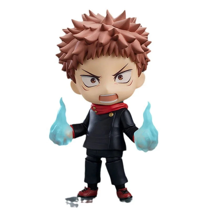 New 10cm Anime Jujutsu Kaisen Itadori Yuji Joint mobility Action Figure PVC Model doll Toy Q-version nendoroid Desk Decor Gifts
