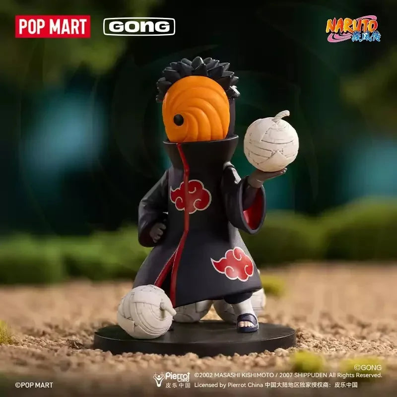 POP MART GONG Naruto Shippuden Akatsuki Arc Series Trendy Blind Box Toys Mystery Box Guess Bag Action Figure Doll Desktop Decor