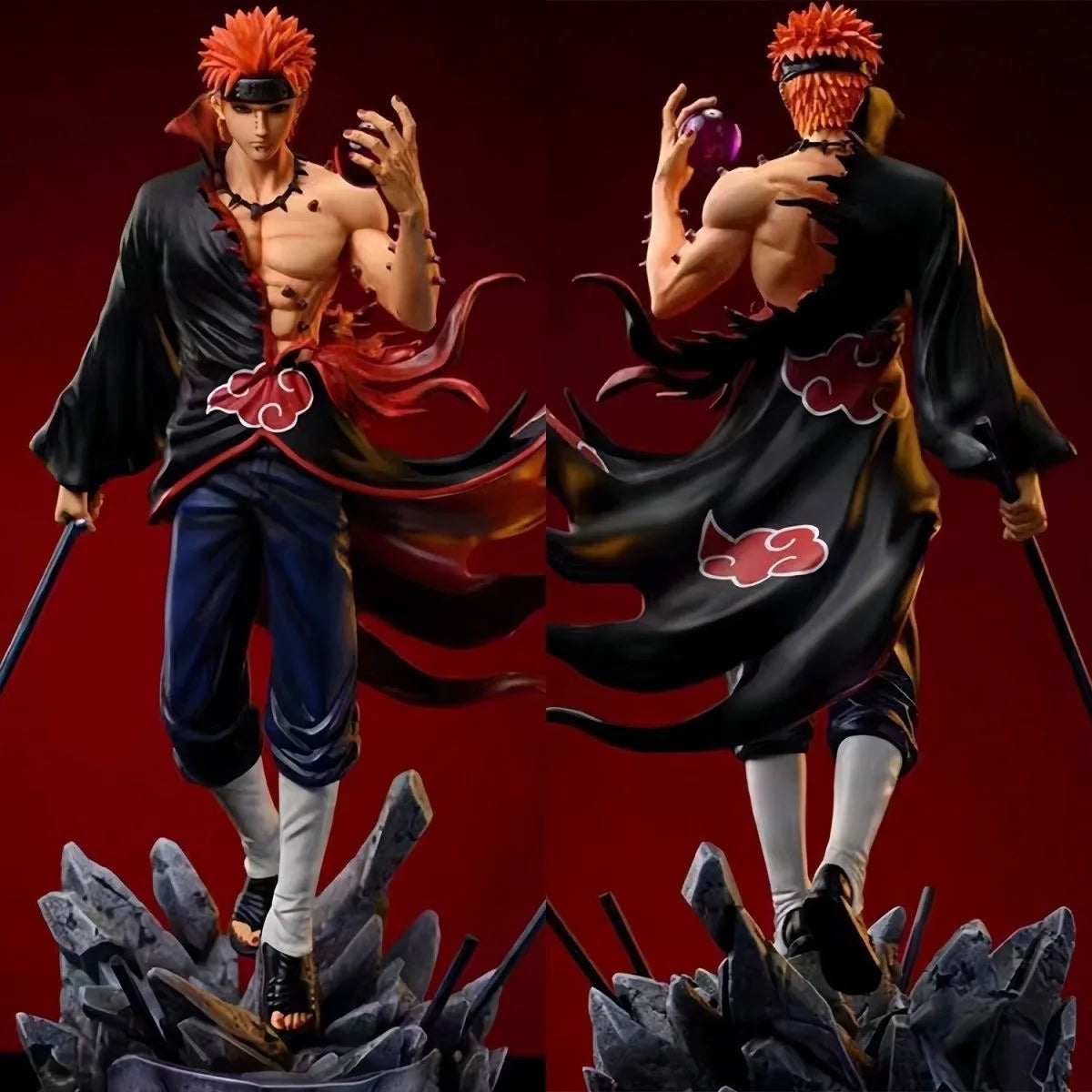 Hot Naruto Figure Action figure Pain Akatsuki Shinra Tensei GK Statue Model Toys Anime Figures Collections Ornament Dolls Gifts