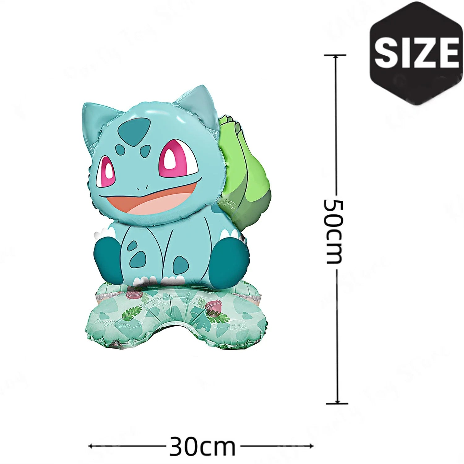 FUNISM 4Pcs Standing Pokemon Balloon Cartoon Pikachu Squirtle Bulbasaur figure Foil Ballon Decoration Supplies Party Gift