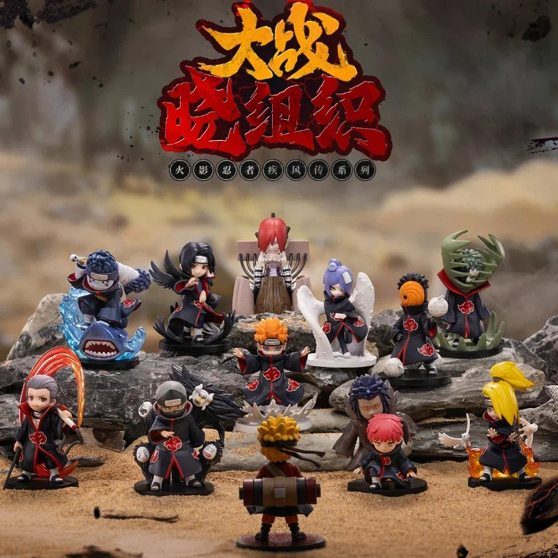 Pop Mart Resonance Naruto Shippuden Vs. Akatsuki Series Figurines Blind Box Doll Model Anime Figure Surprise Gift