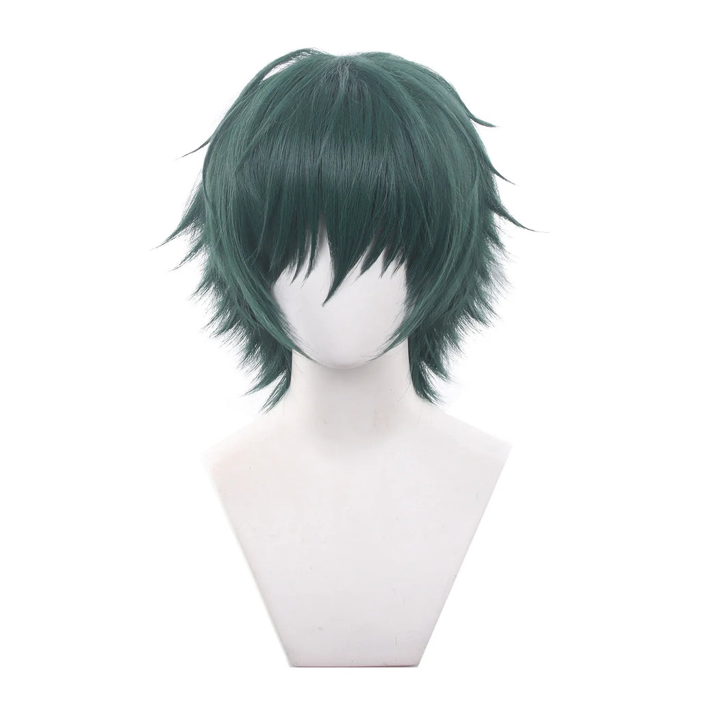 Anime Jujutsu Kaisen Maki Zenin Cosplay Wig Short Green Hair Glasses Shimetsu Kaiyuu Halloween Party