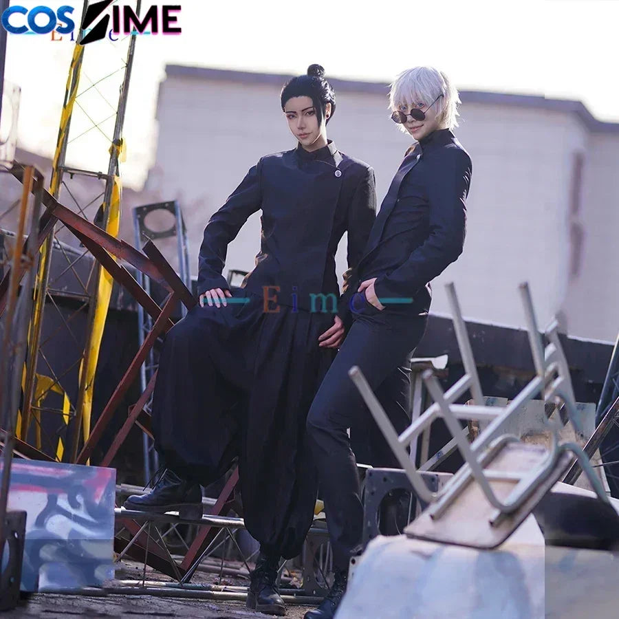 Anime Jujutsu Kaisen Gojo Satoru Geto Suguru Cosplay Costume Fancy Party Suit Halloween Carnival Uniforms Custom Made