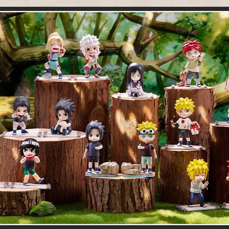 Genuine Hot POP MART Naruto Shippuden Childhood Series Mystery Box  Anime Figure Desktop Ornament Surprise Collectible Toy Gift