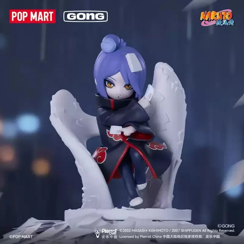 POP MART GONG Naruto Shippuden Akatsuki Arc Series Trendy Blind Box Toys Mystery Box Guess Bag Action Figure Doll Desktop Decor