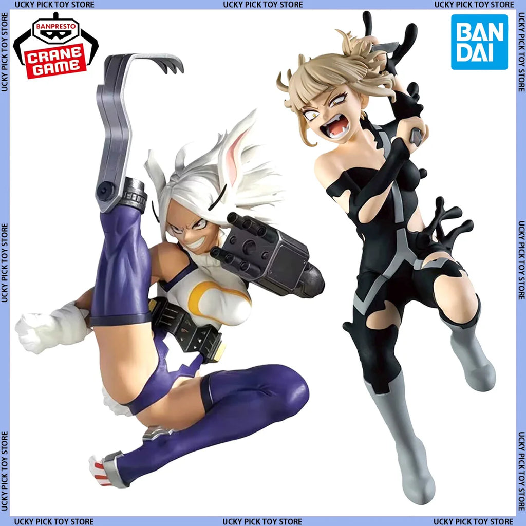 Bandai Banpresto My Hero Academia Himiko Toga Action Figure Anime Model Collectible Statue Mirko Handmade Customizable Toy