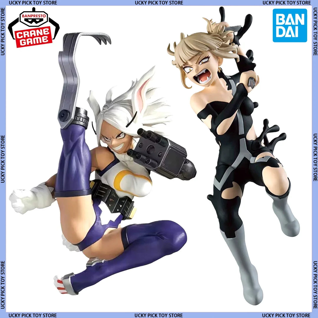 Bandai Banpresto My Hero Academia Himiko Toga Action Figure Anime Model Collectible Statue Mirko Handmade Customizable Toy