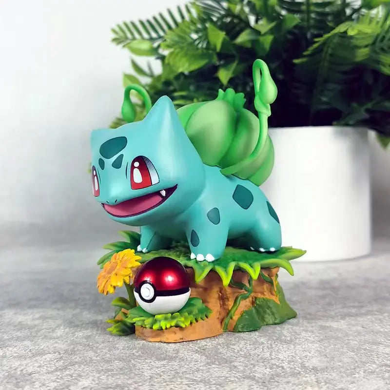 10cm/3.94in Anime Pokemon Figure Bulbasaur Action Figures Pvc Collection Model Toys For Children Gifts