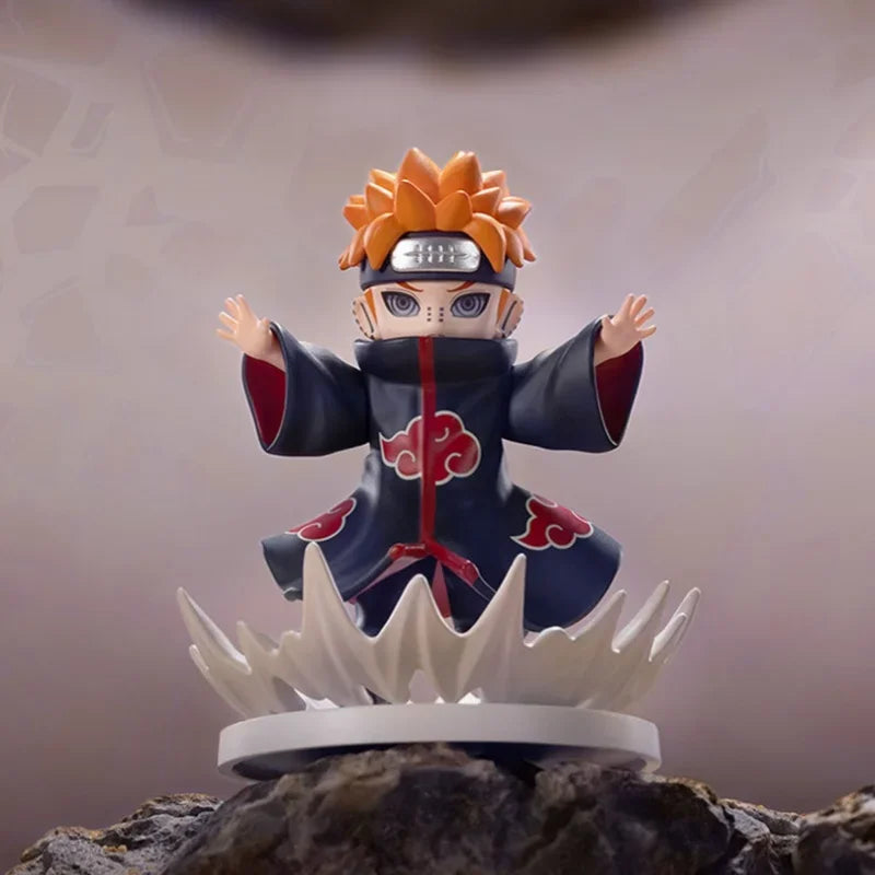 POP MART GONG Naruto Shippuden Akatsuki Arc Series Trendy Blind Box Toys Mystery Box Guess Bag Action Figure Doll Desktop Decor