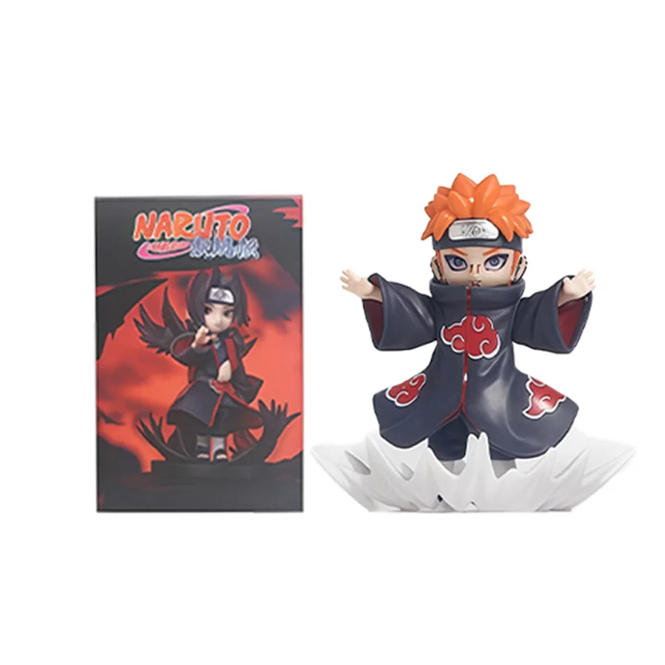 Bandai Naruto Shippuden Akatsuki Arc Series Trendy Blind Box Toys Mystery Box Guess Action Figure Surprise Gift toy