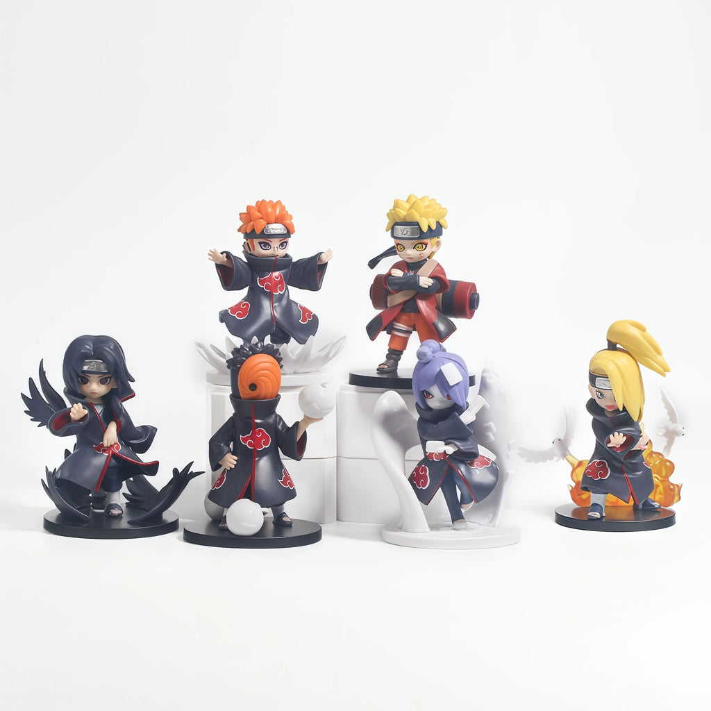 Bandai Naruto Shippuden Akatsuki Arc Series Trendy Blind Box Toys Mystery Box Guess Action Figure Surprise Gift toy