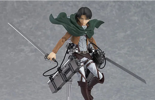 Figma 207 Attack On Titan Eren Yeager Articulated Action Figure With Maneuver Gear Anime Collectible For Fans Collection Display