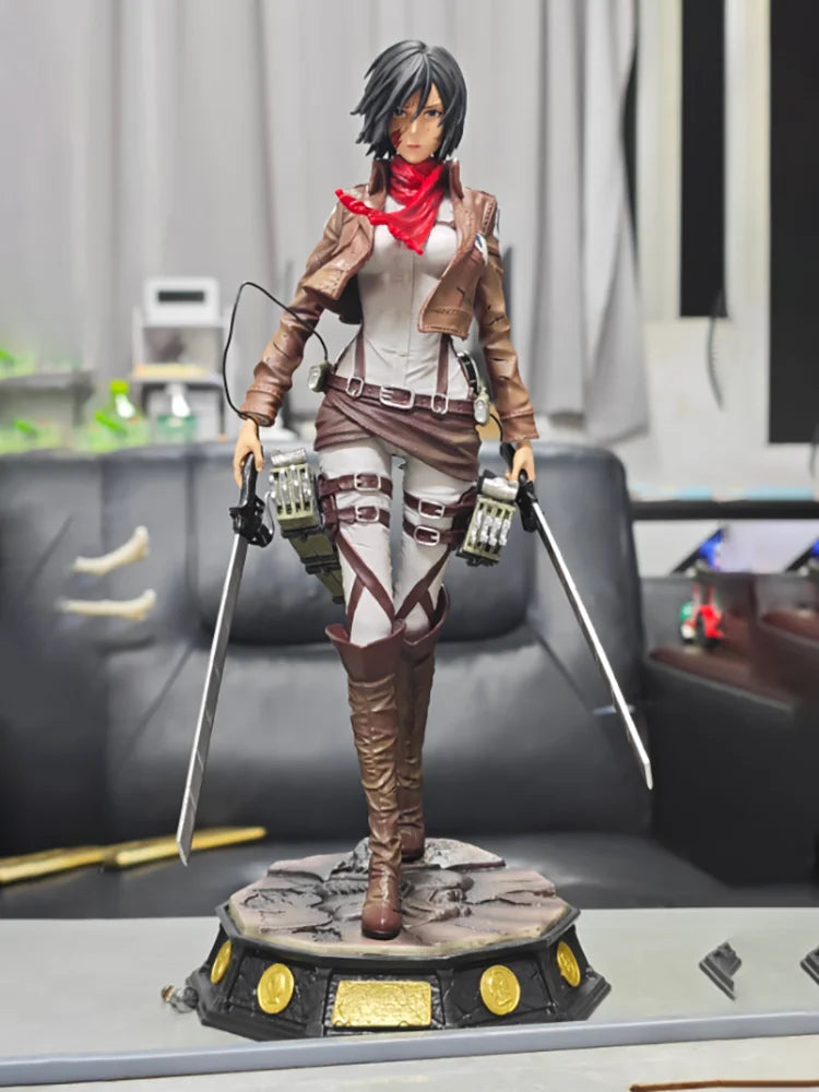 Attack On Titan Figure Mikasa Ackerman Anime Trendy Toy Gk Model Ornament Anime Collection Toy Gift Figure