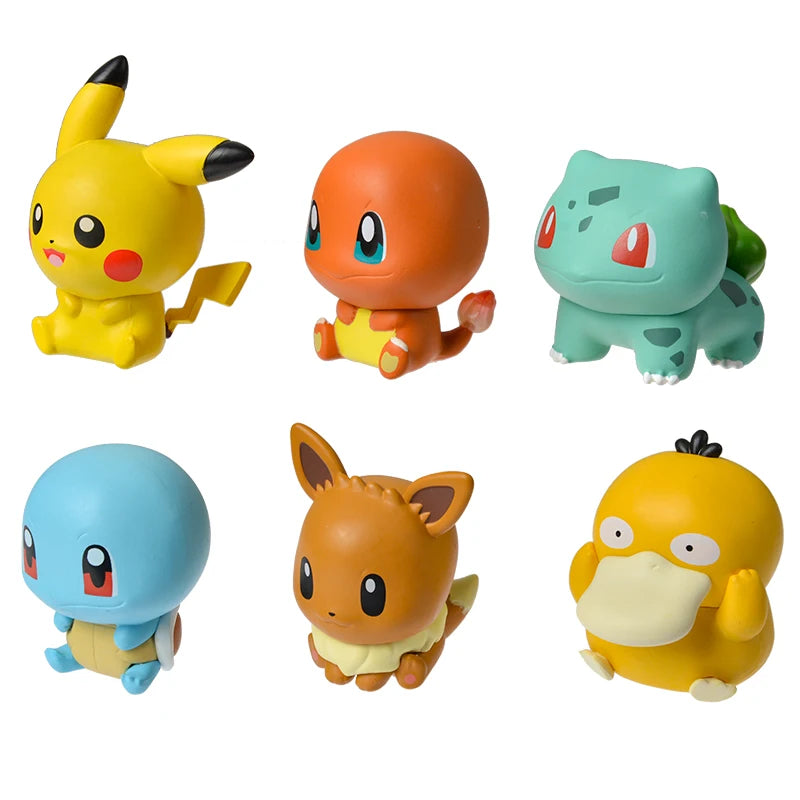 Pokemon Anime Blind Poke Ball Action Figures Charmander Pikachu Mini Dolls Original Genuine Model Ornament Children's Toy Gift