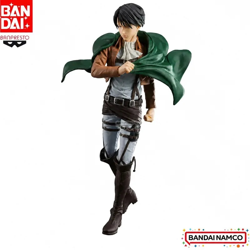 In Stock Bandai Original Banpresto Attack On Titan Levi Ackerman Action Figure Model Doll Brand New Boxed Anime Characters Toys