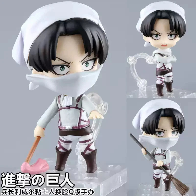 Attack on Titan Animation Comic Peripheral Toy Eren Mikasa Levi Hange Reiner Anime Action Movable Model Figures Collection NTR