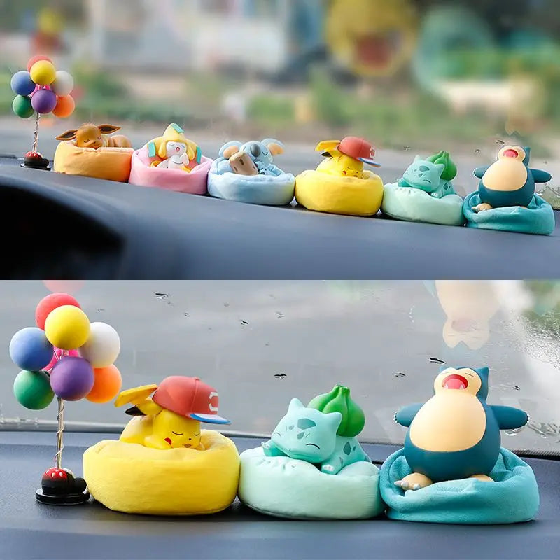 Pokémon Sleeping Pose Series Trendy Blind Box Pokémon Car Plush Figure Desk Figurine Toy