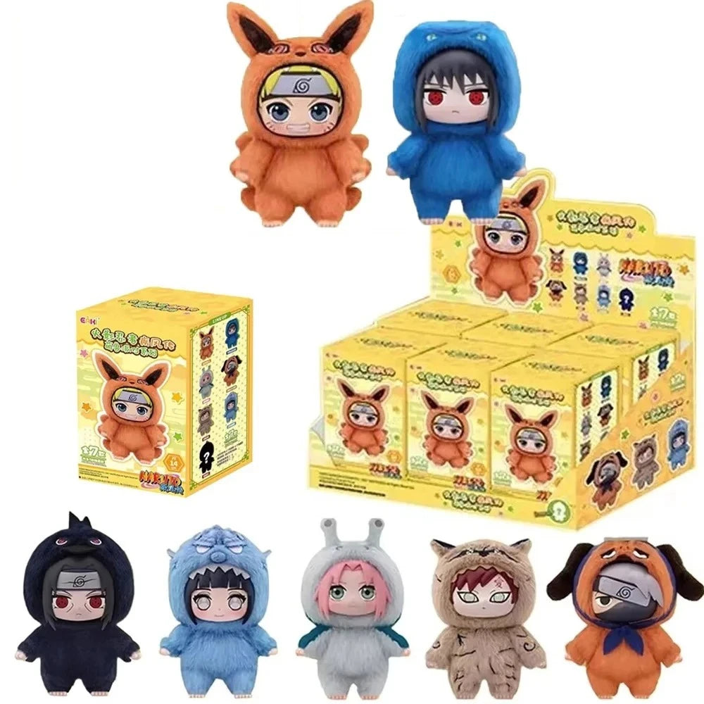 Naruto Shippuden Cute Beast Party Series Blind Box Toy Figure Plush Doll Decoration - Adorable Collectible for Anime Fans