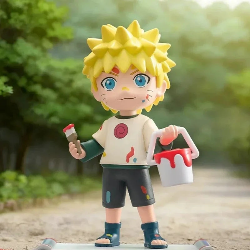 POP MART Naruto Shippuden Childhood Series Trendy Blind Random Box Toys Mystery Box Guess Bag Action Figure Surprise Gift
