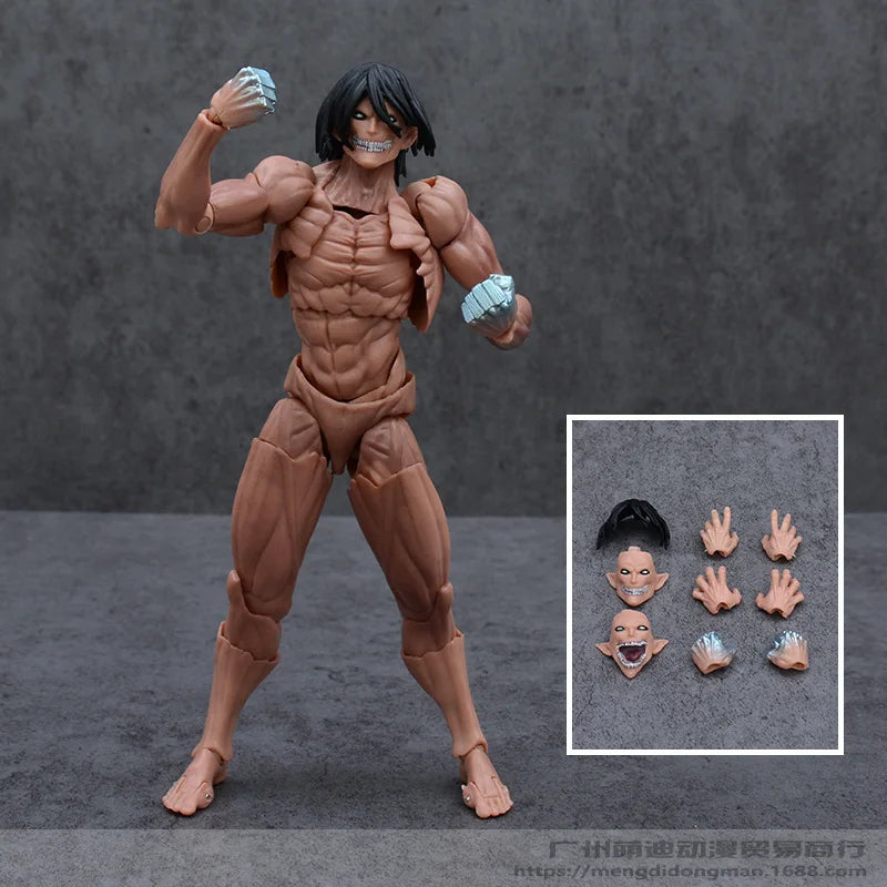 Amazing Yamaguchi Ko Attack On Titan Articulated Action Figure Eren Yeager Armored Titan Pvc Anime Model Figurine For Adult