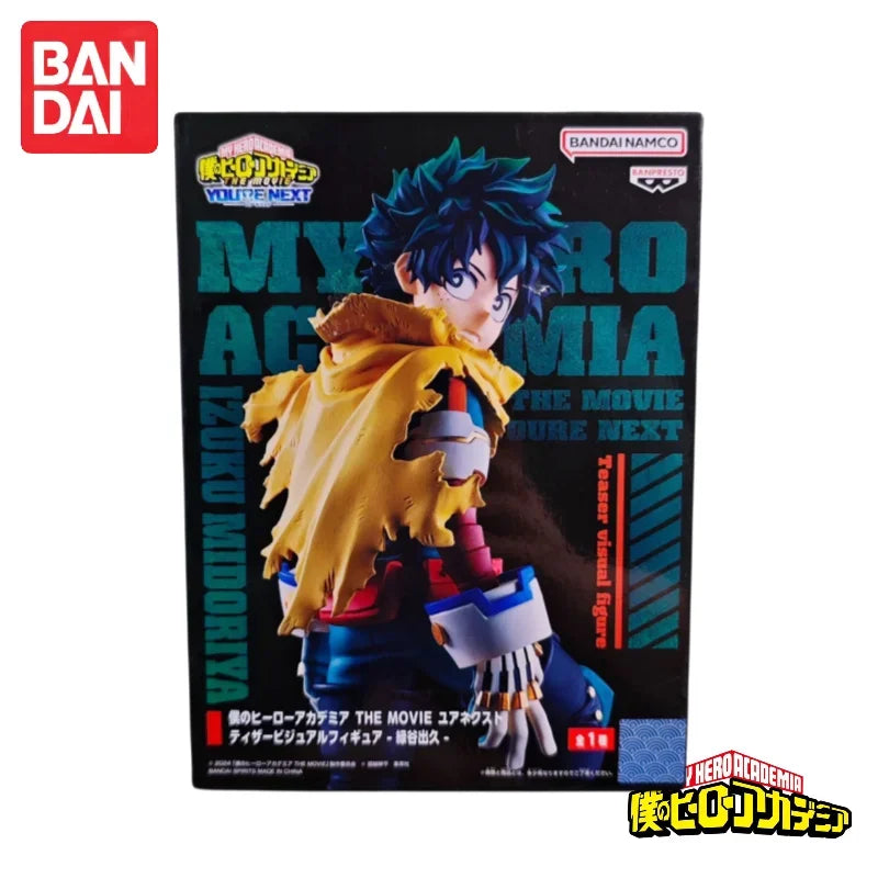 In Stock 100% Original Bandai Banpresto My Hero Academia Midoriya Izuku Action Figure Figurine Ornaments  Pop Holiday Gifts